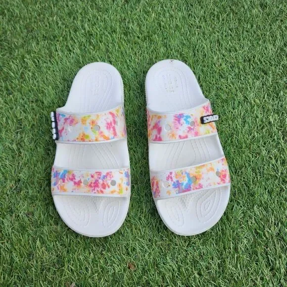 CROCS CLASSIC Tie Dye - Women's Sandals - SIZE 9 - Picture 2 of 7